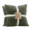 Coussin décoratif Sierra ensemble de 2 vert foncé