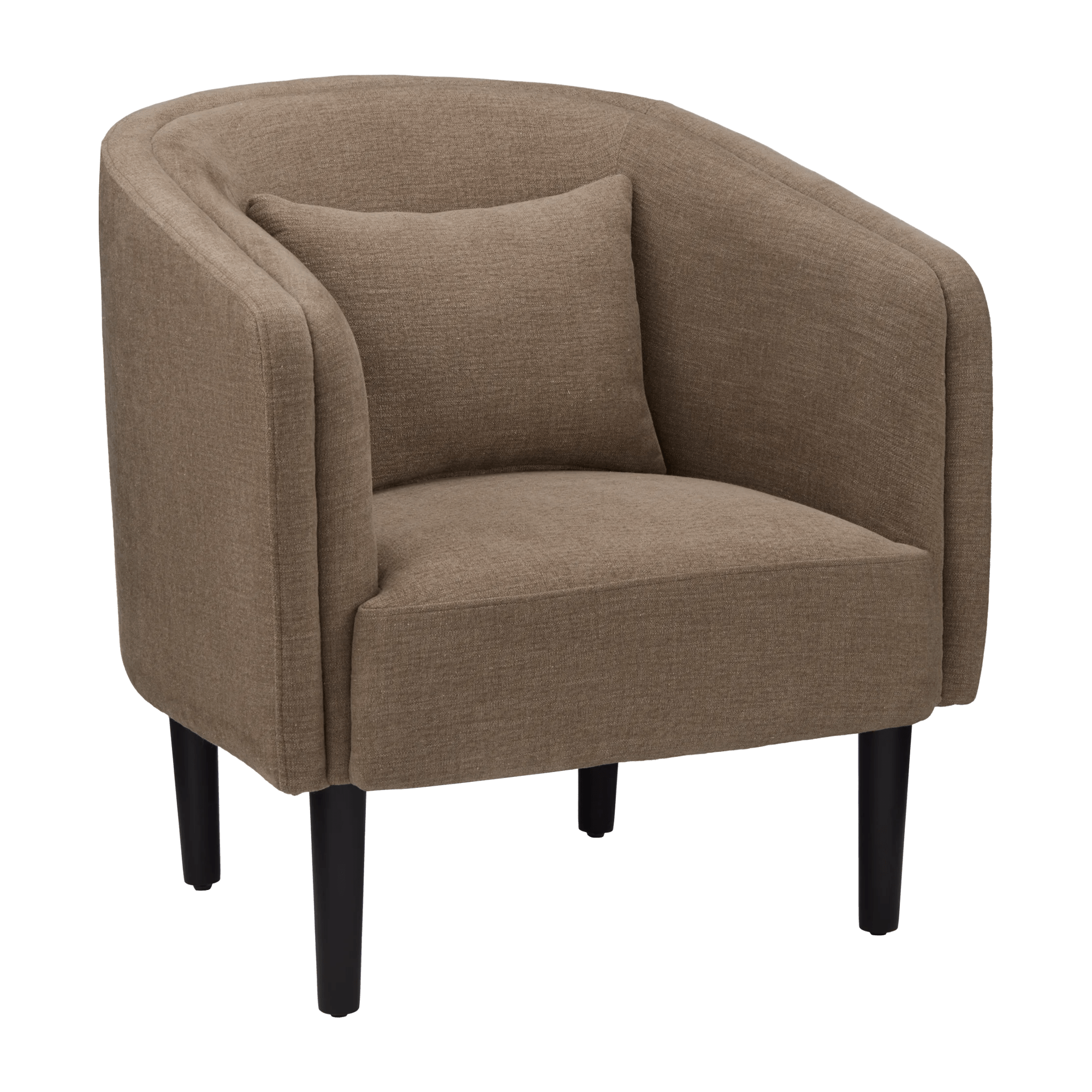 Upholstered Fabric Accent Chair