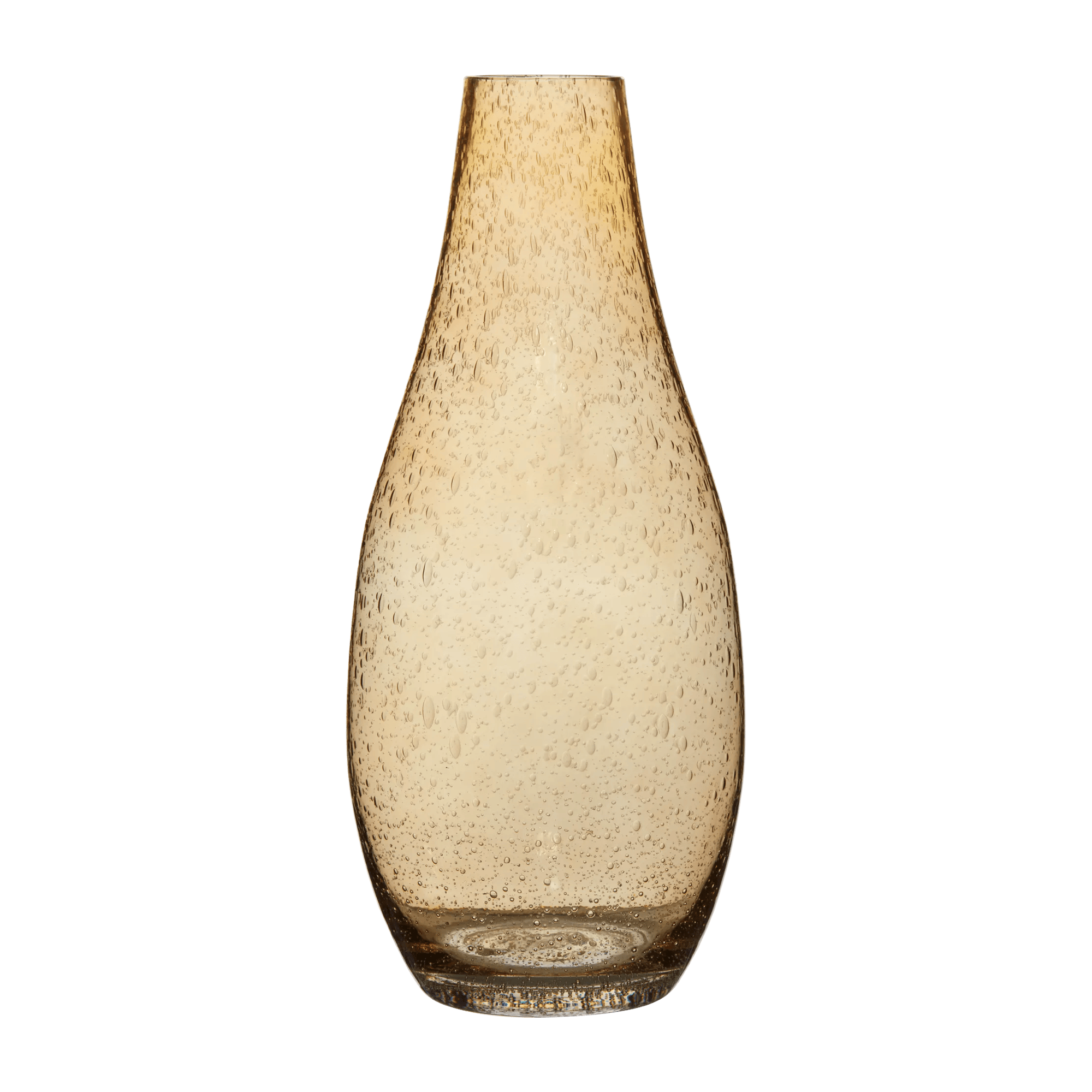 Brown Bubble Glass Vase