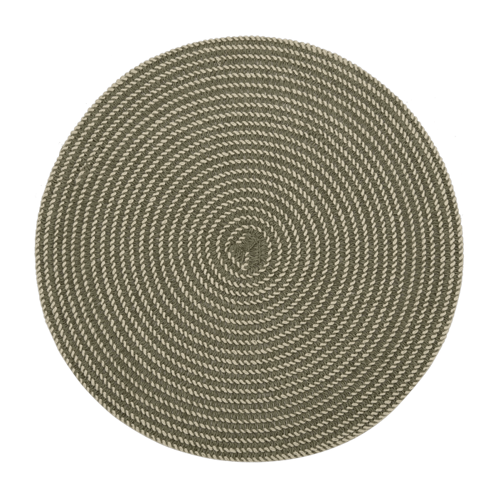 Ensemble de 2 napperons ronds vert pâle