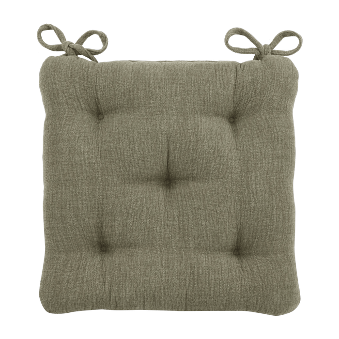 Coussin de chaise carré vert foncé