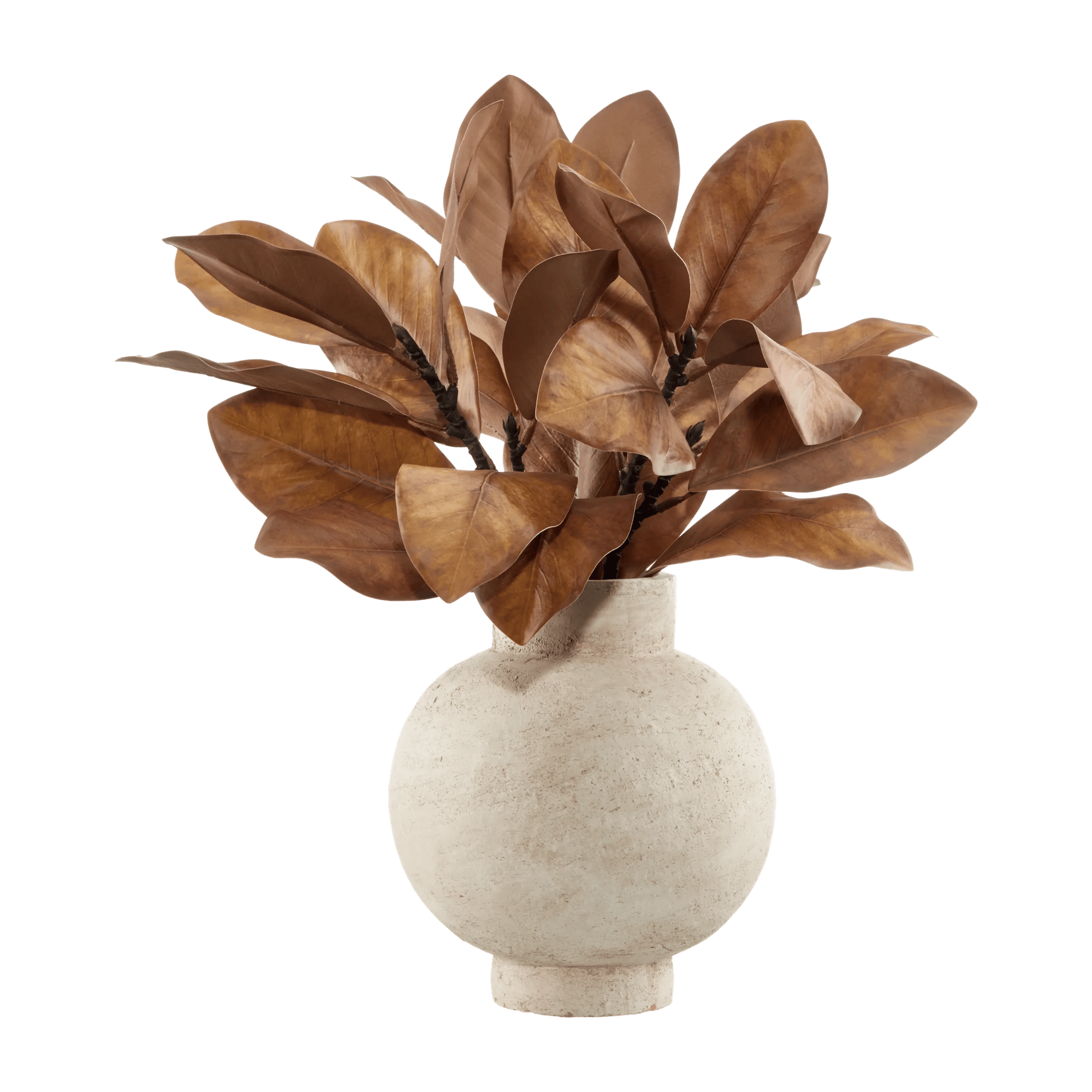 Fausses feuilles en pot