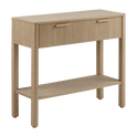 Console avec tiroirs chêne