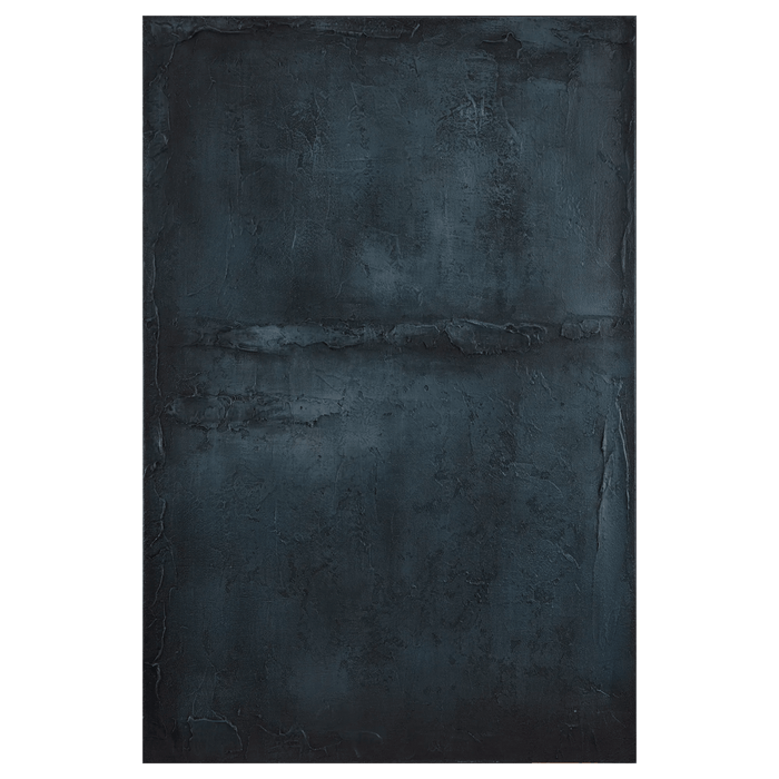 Tableau peint à l'huile abstraite minuit