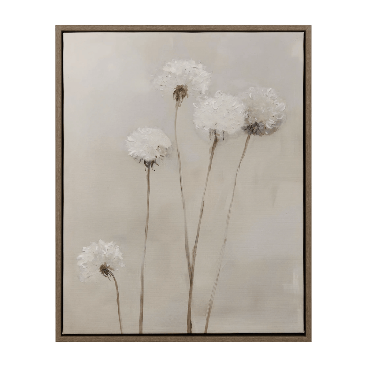 Dandelions Gel-Embellished Framed Art