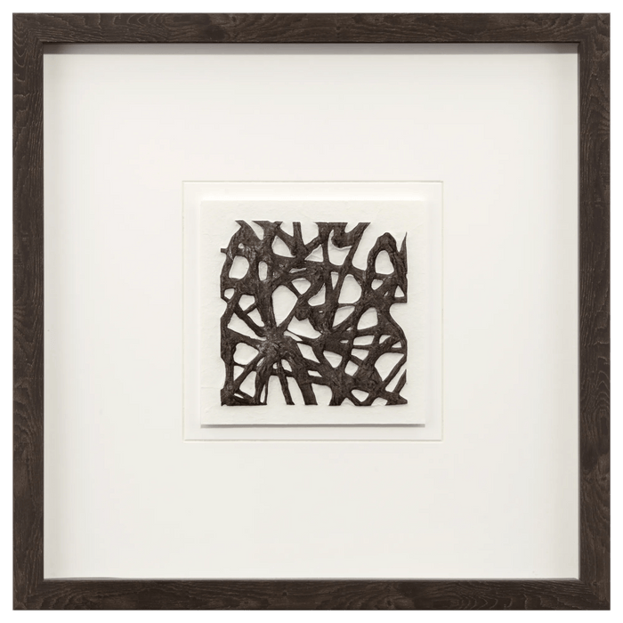 Art abstrait sous verre