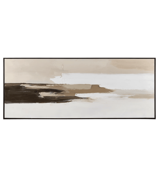 Tableau encadré abstrait d'un horizon