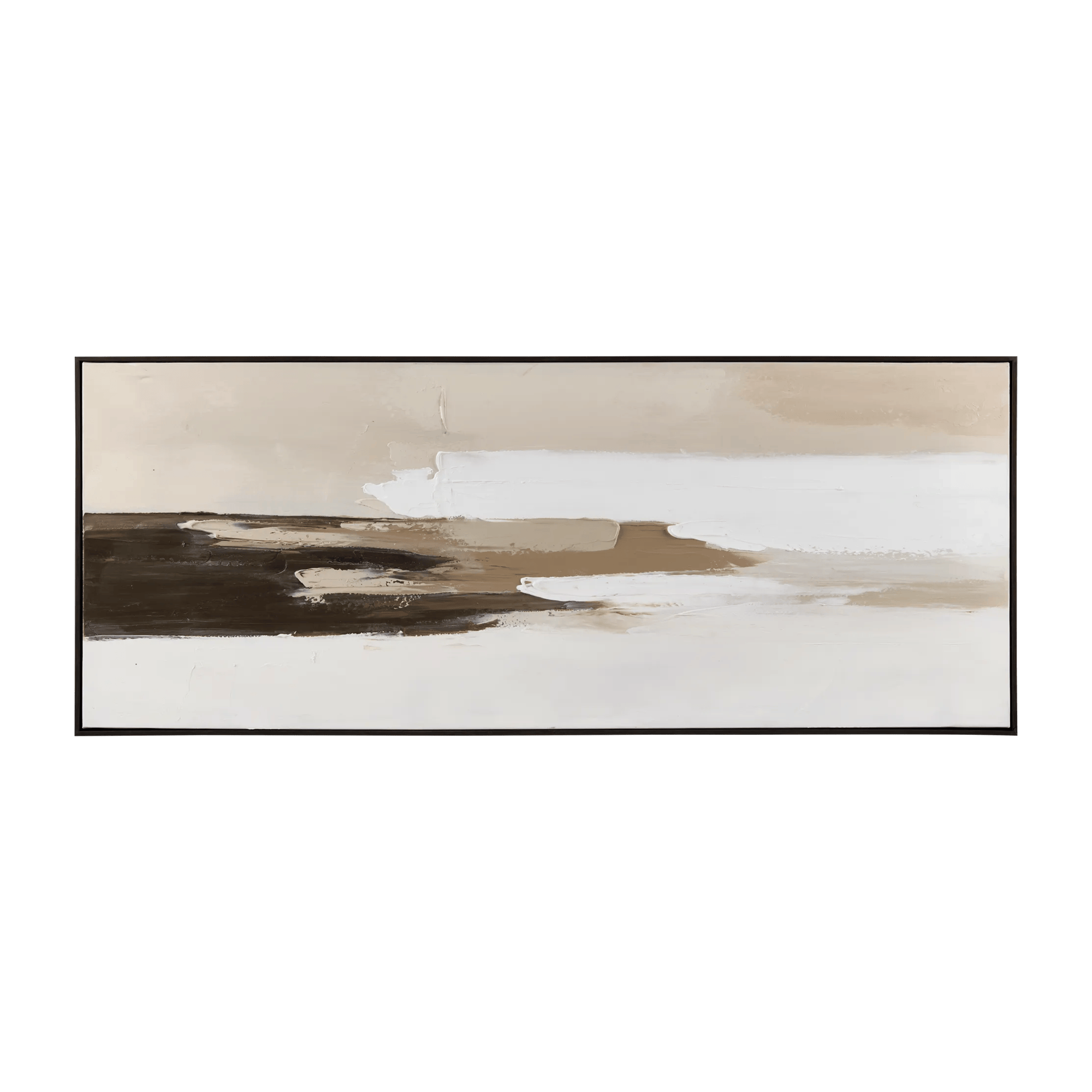 Tableau encadré abstrait d'un horizon