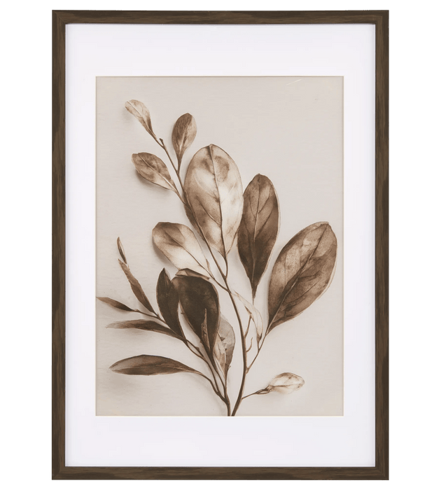 Feuille d'automne encadrée