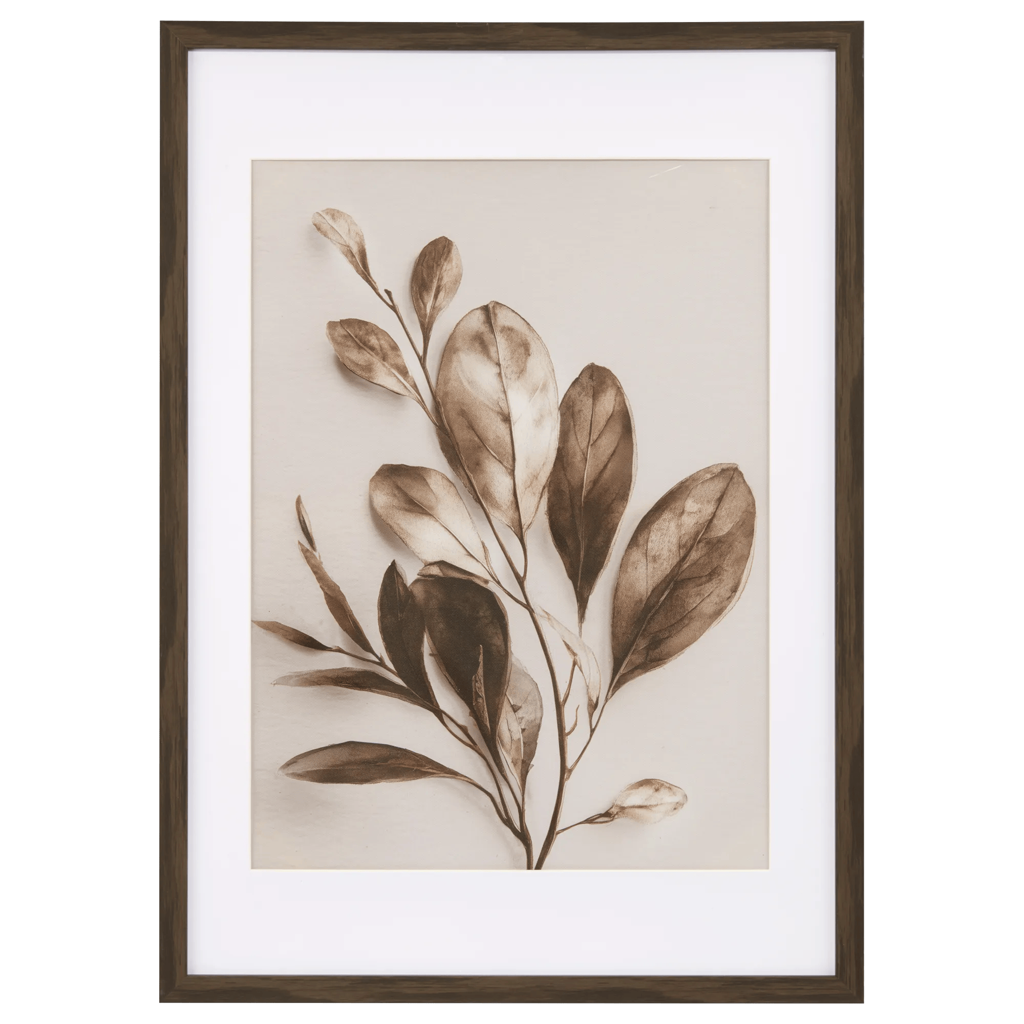 Feuille d'automne encadrée