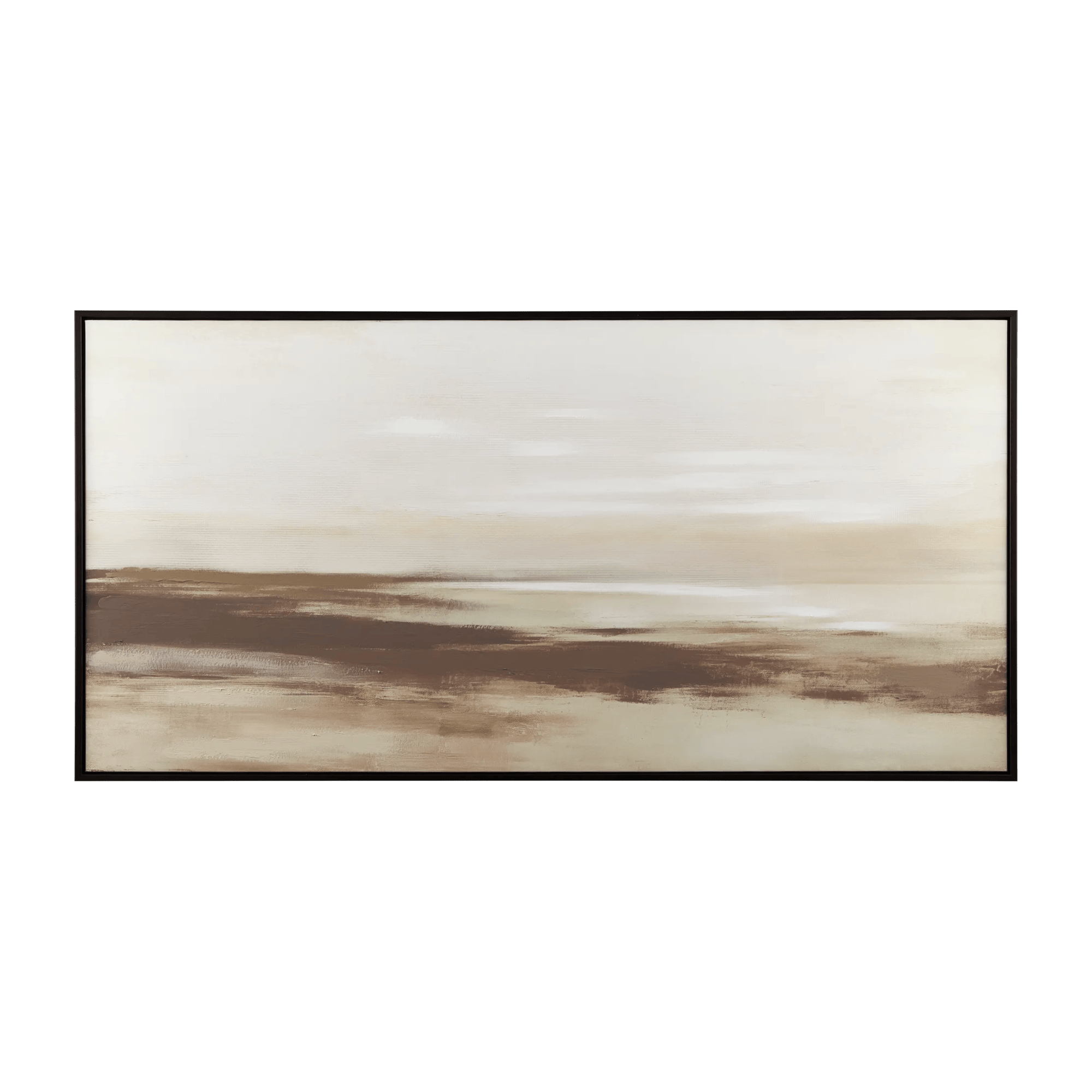 Tableau embelli au gel Paysage abstrait brun