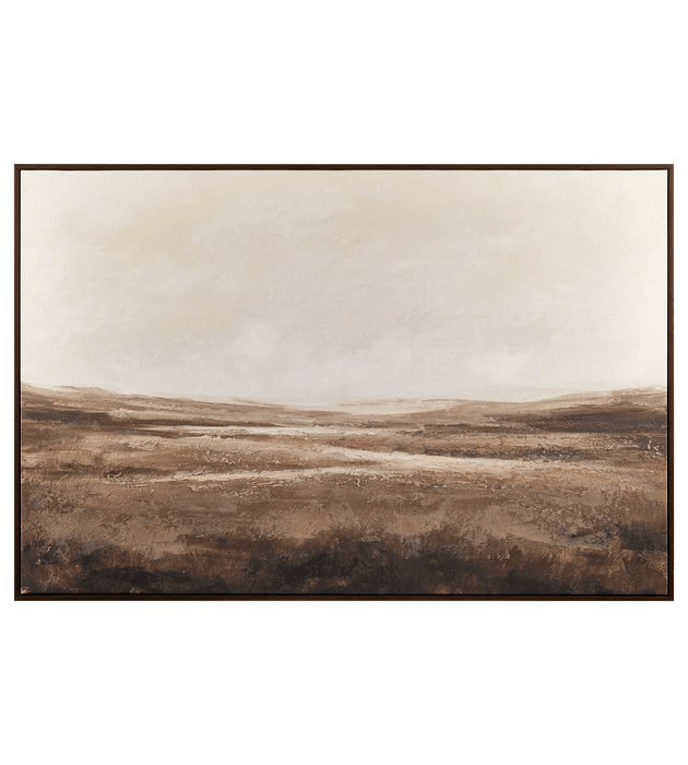 Tableau encadré représentant un paysage automnal