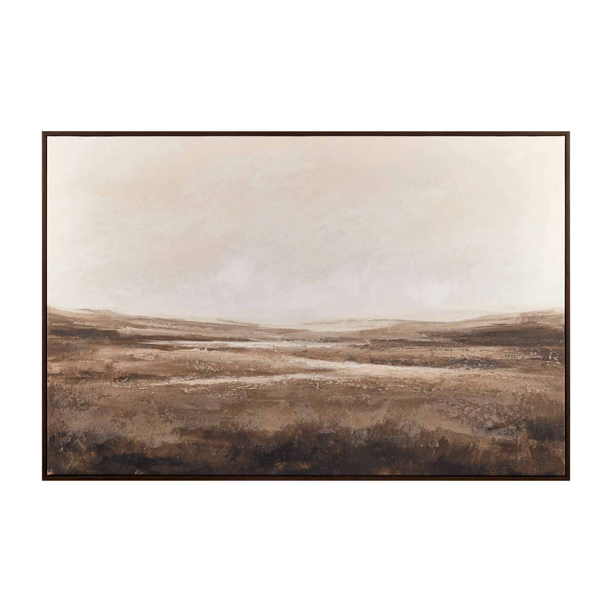 Tableau encadré représentant un paysage automnal