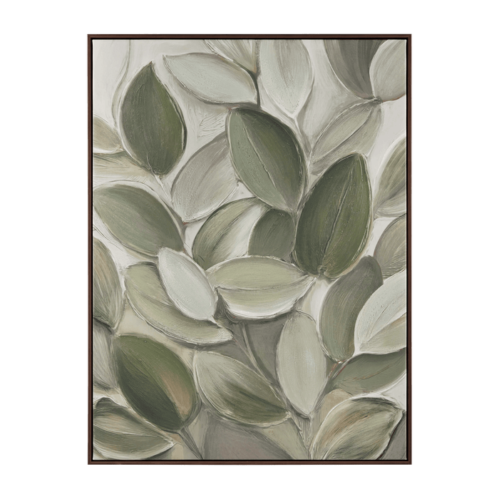Gel-Embellished Close-Up Leaves
