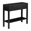 Console avec tiroirs noir