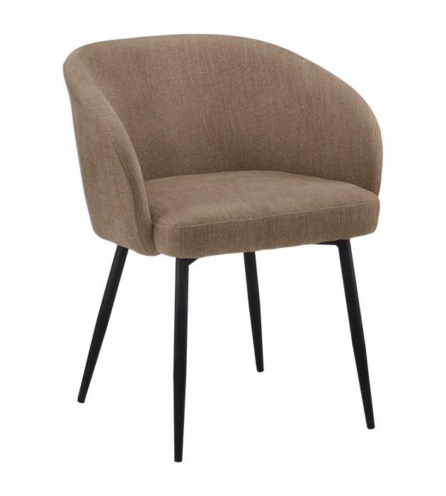 Fabric and Metal Accent Chair