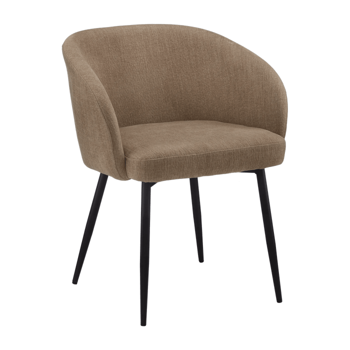 Chaises d'appoint en tissu et métal