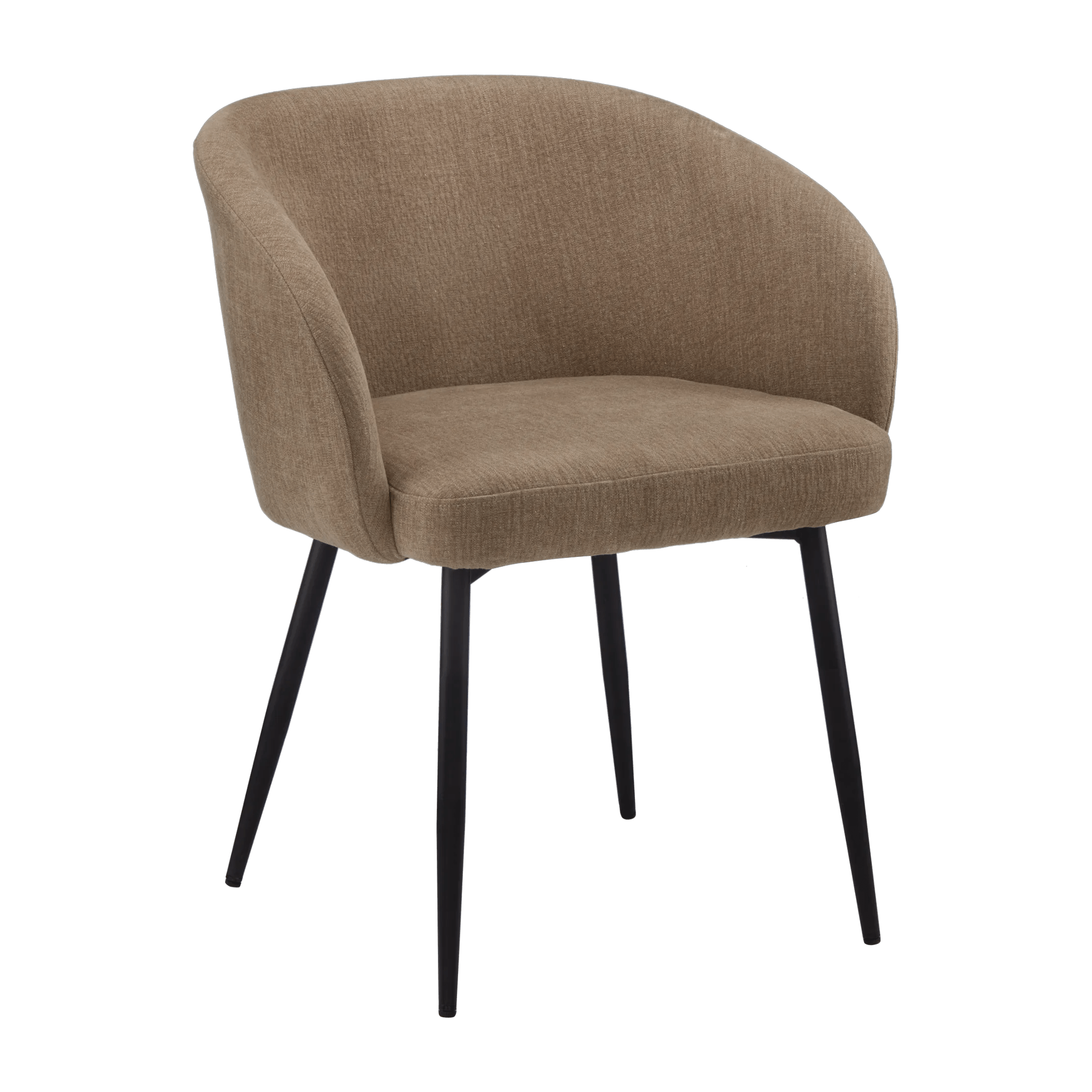 Chaises d'appoint en tissu et métal