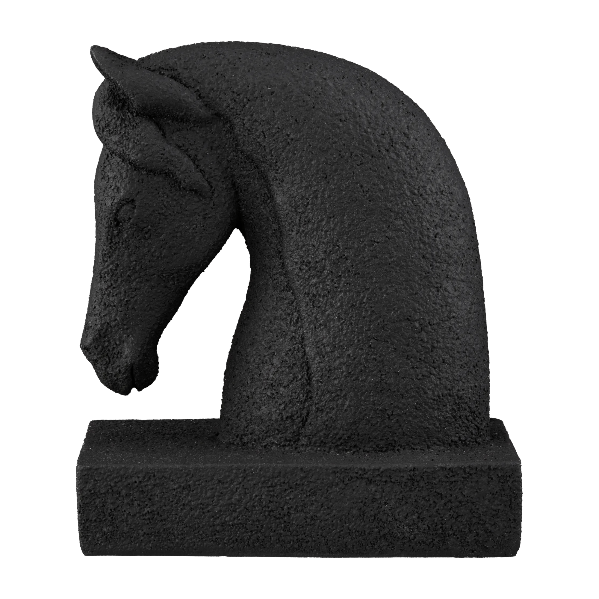 Statue de cheval sablée