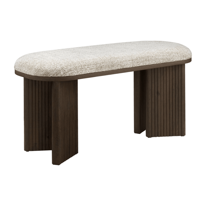 Banc en tissu et bois