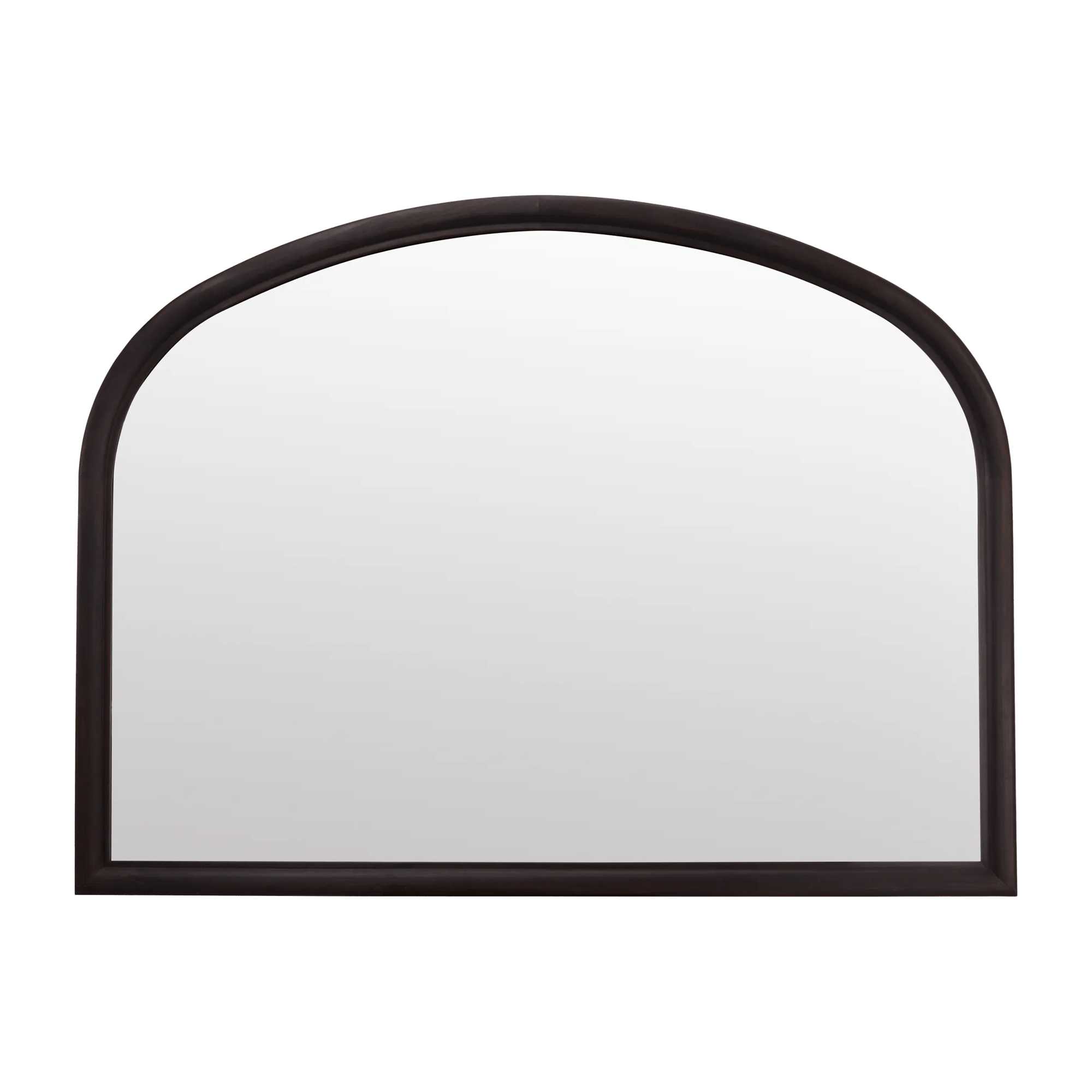Primavera Dark Brown Arched Mirror Wood Frame