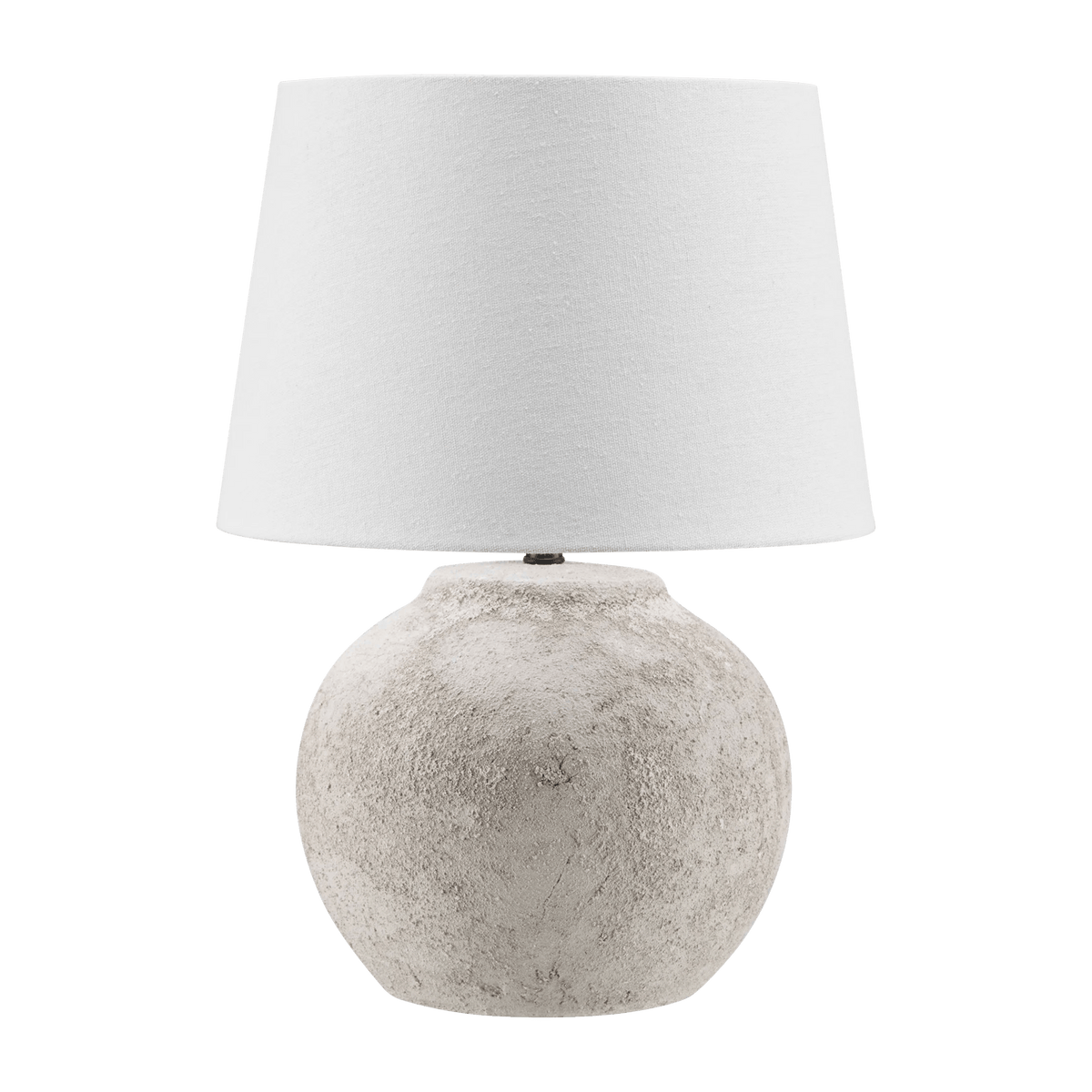 Lampe de table en céramique de forme ronde