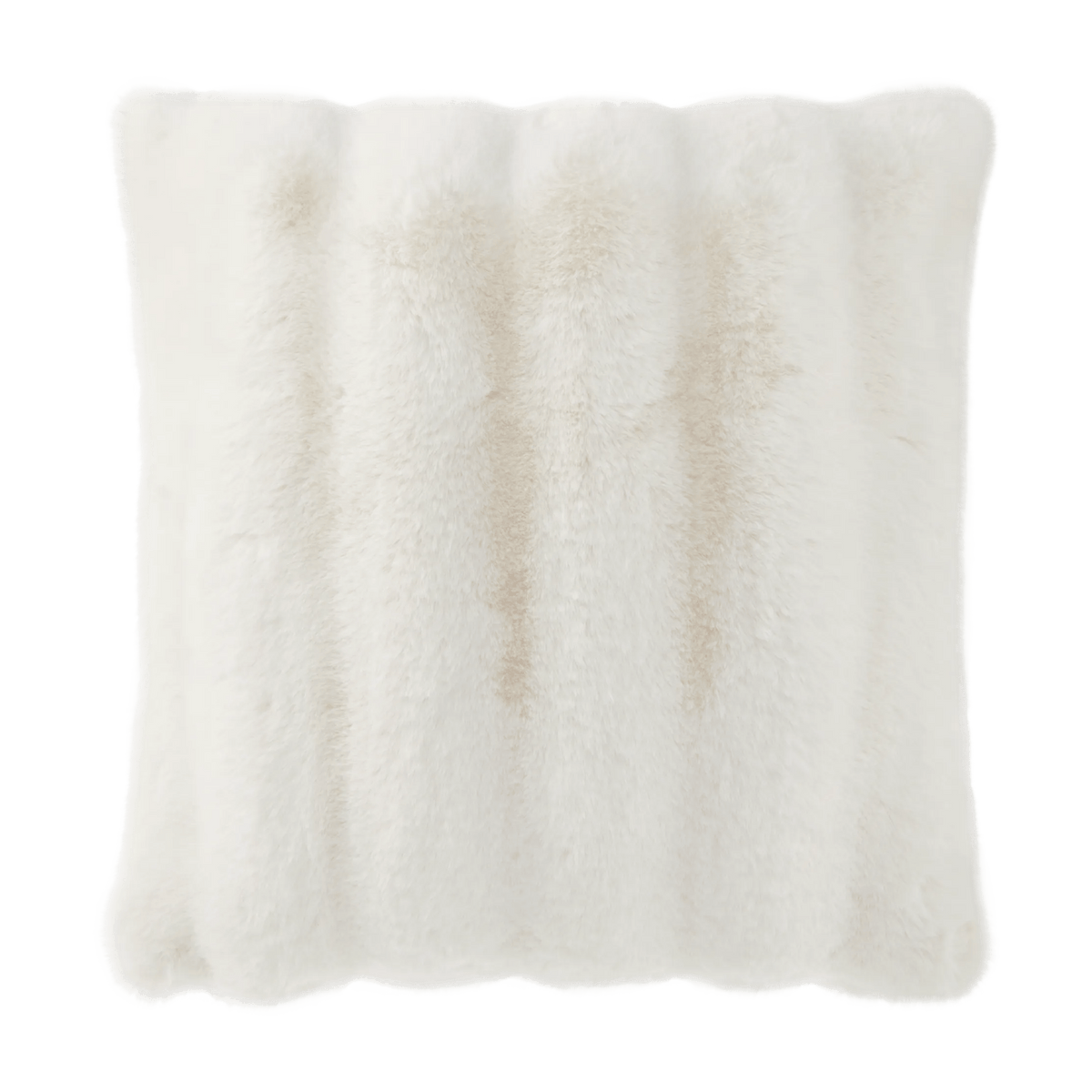 Off White Lexie Faux Fur Decorative Cushion