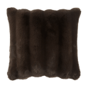 Dark Brown Lexie Faux Fur Decorative Cushion