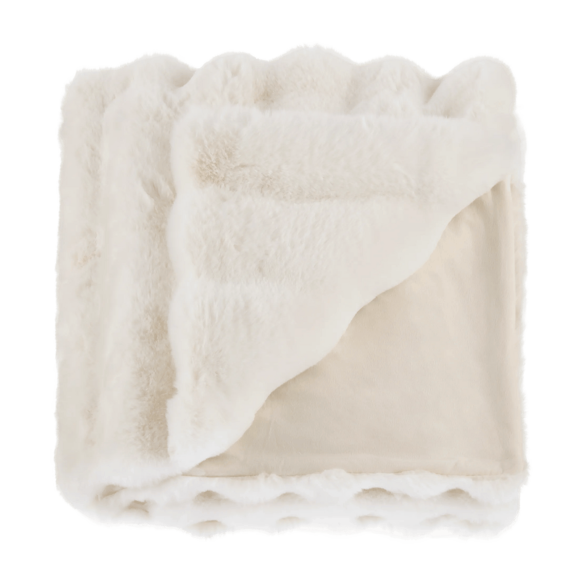 Off White Off White Lexie Faux Fur Throw