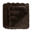Dark Brown Lexie Faux Fur Throw
