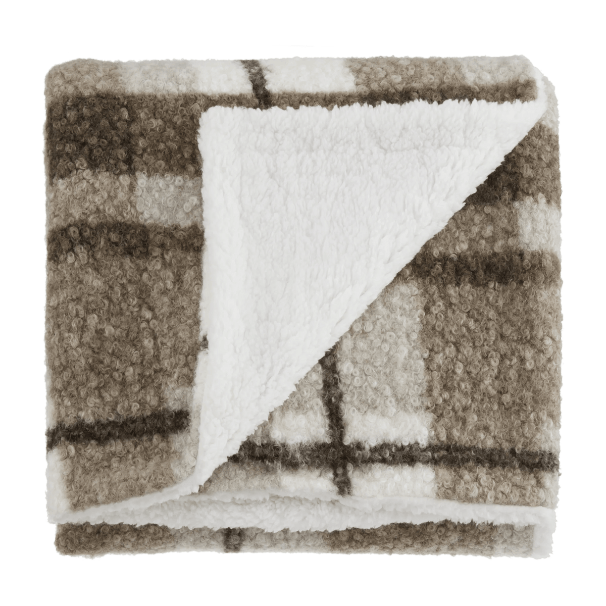 Natural Alaska Plaid Throw