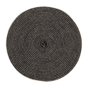 Ensemble de 2 napperons ronds noir