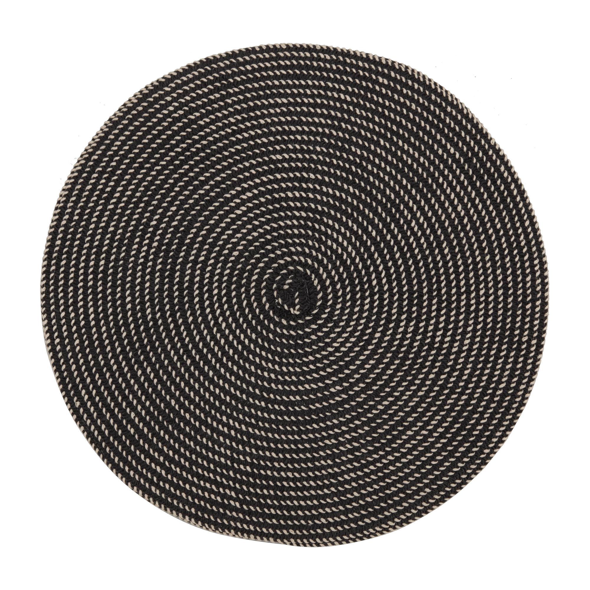 Ensemble de 2 napperons ronds noir