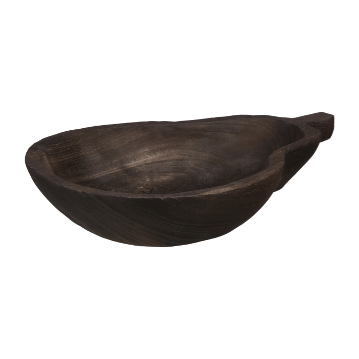 Plateau en bois en forme de poire