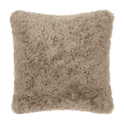 Taupe Tegan Faux Fur Decorative Cushion