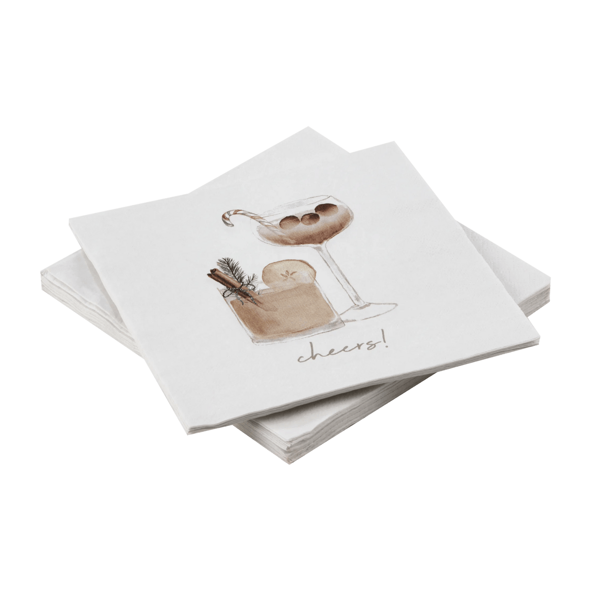 Ensemble de 20 serviettes «Cheers!»