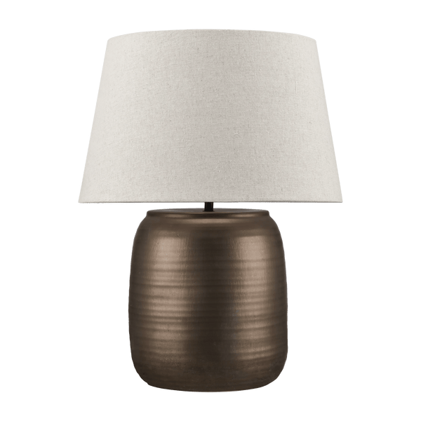 Table Lamp with Bronze Ceramic Base