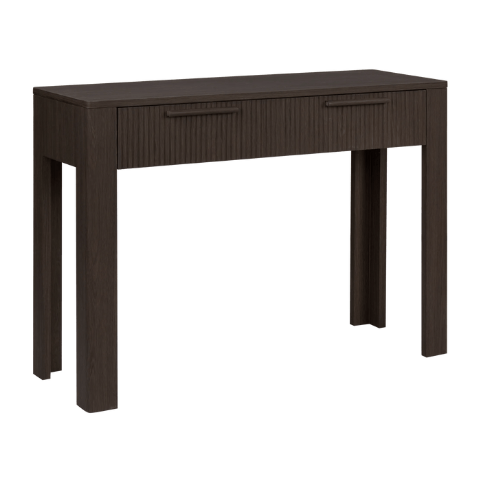 Console marron avec tiroirs