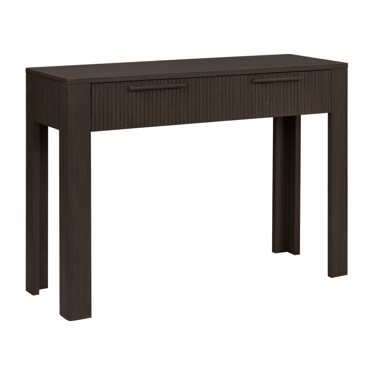 Console marron avec tiroirs