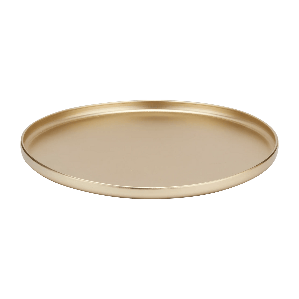 Gold Metal Round Tray