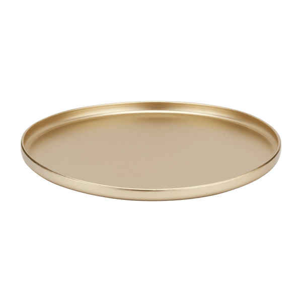 Gold Metal Round Tray