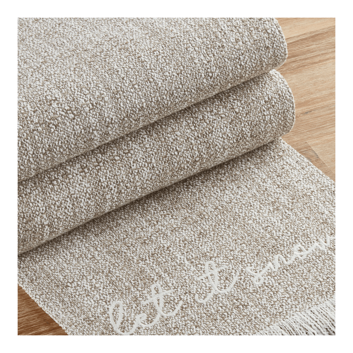 Table Runner Let It Snow