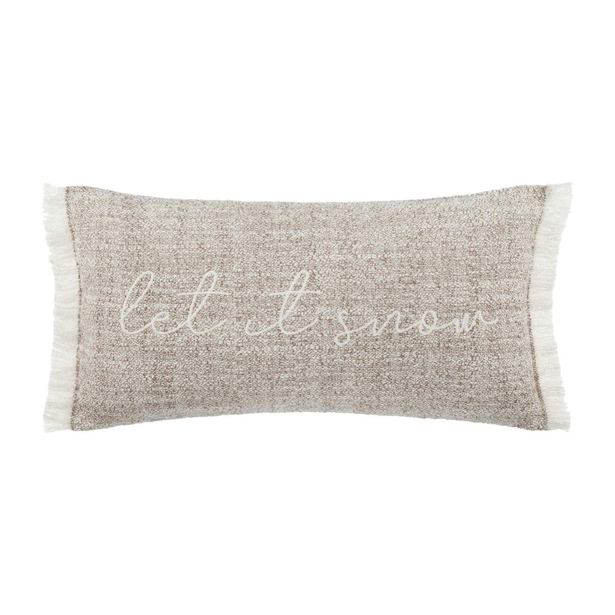 Coussin lombaire décoratif «Let it snow» Eina
