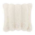 Off White Ariella Decorative Faux Fur Pillow