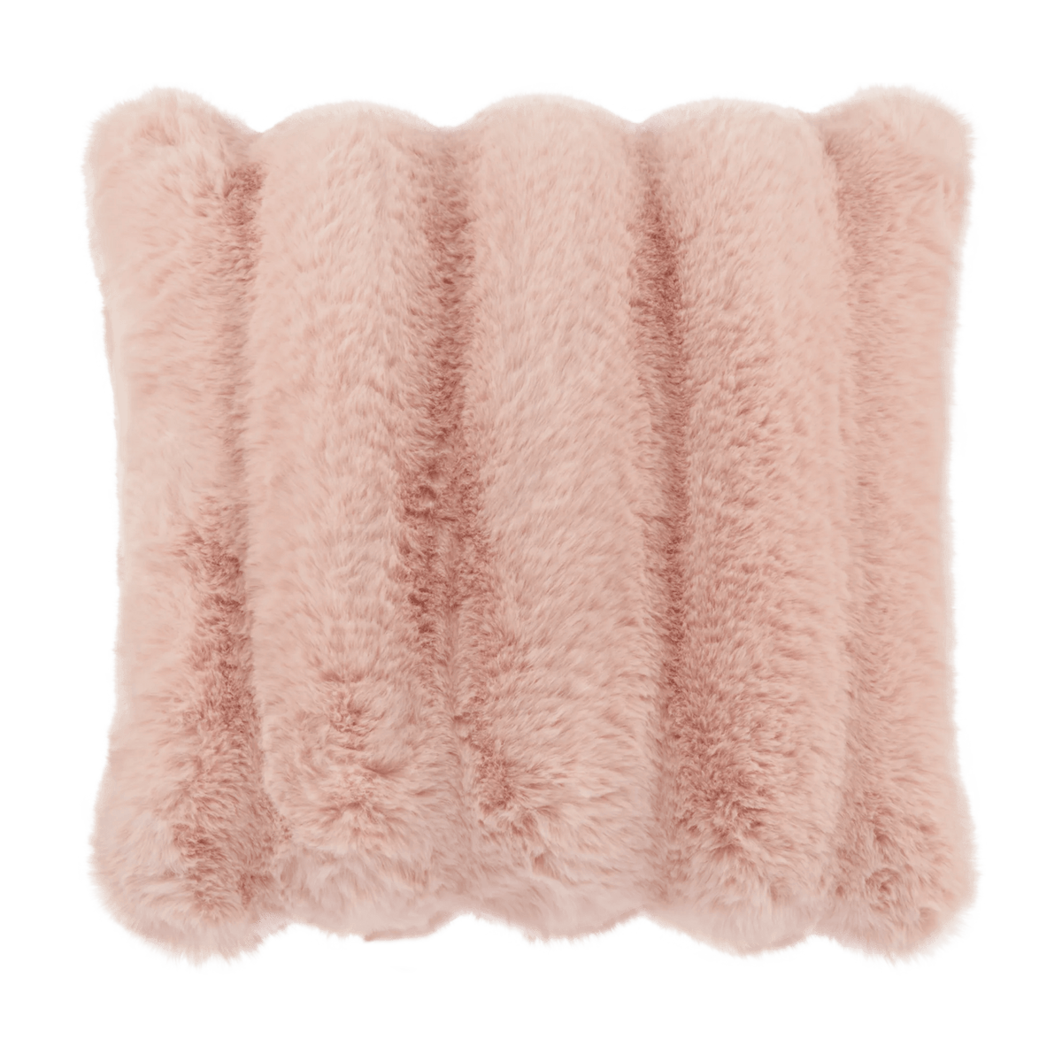 Light Pink Ariella Decorative Faux Fur Pillow