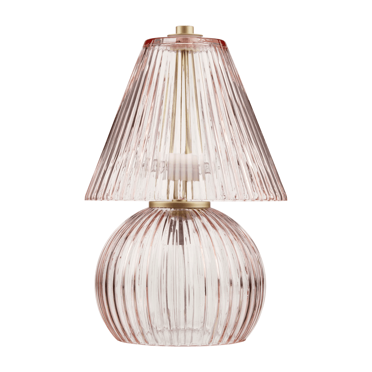 Pink Glass Table Lamp