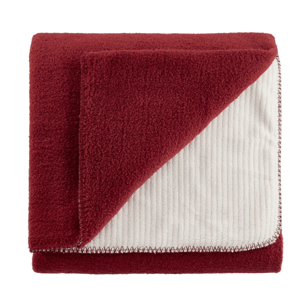 Red Weldon Sherpa Throw