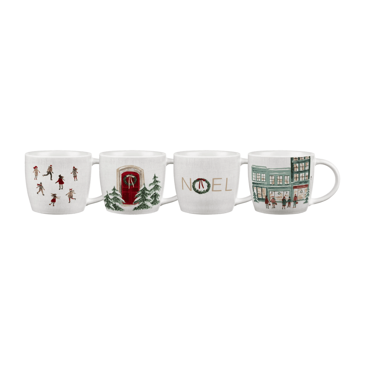 Ensemble de 4 tasses des fêtes