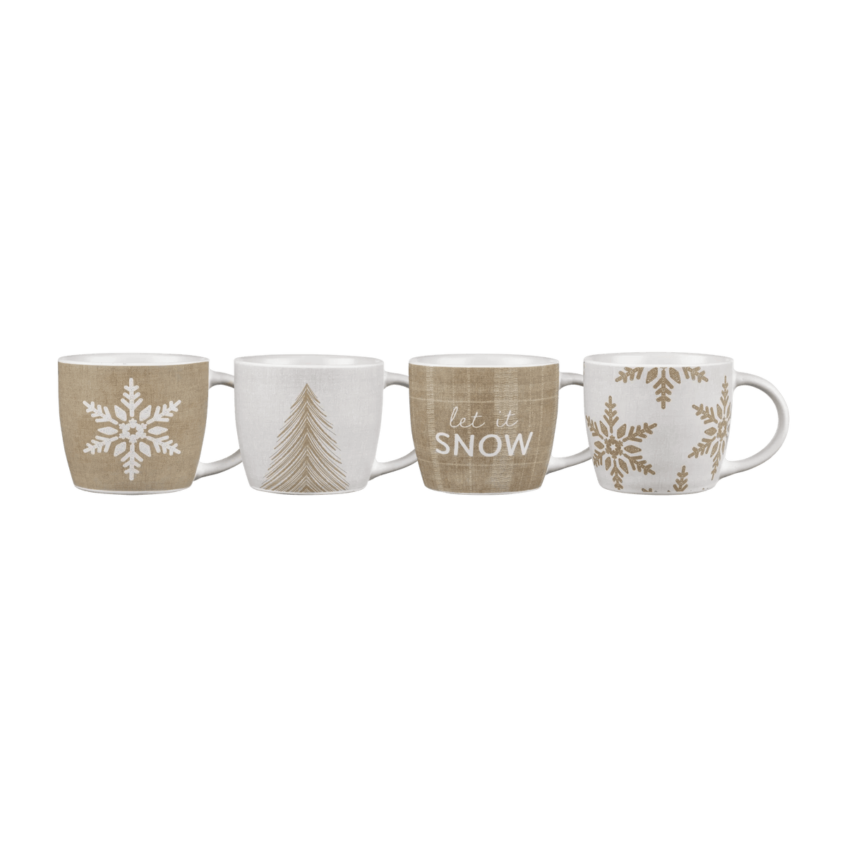 Ensemble de 4 tasses des fêtes