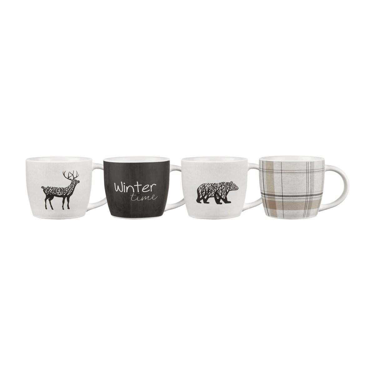 Set of 4 Holiday Mugs